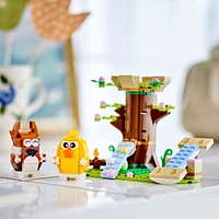 LEGO L'aire de jeu printanière pour animaux Ensemble de jeu avec oiseau et écureuil 40709