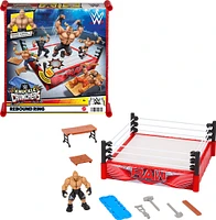 WWE - Coffret de jeu + figurine - Knuckle Crunchers - Ring à rebonds