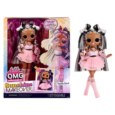 LOL Surprise OMG Sunshine Makeover Switches Fashion Doll with Color Changing Features