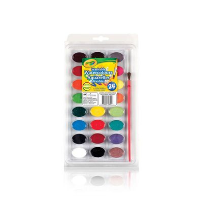 Crayola Washable Watercolour Paints, 24 Count