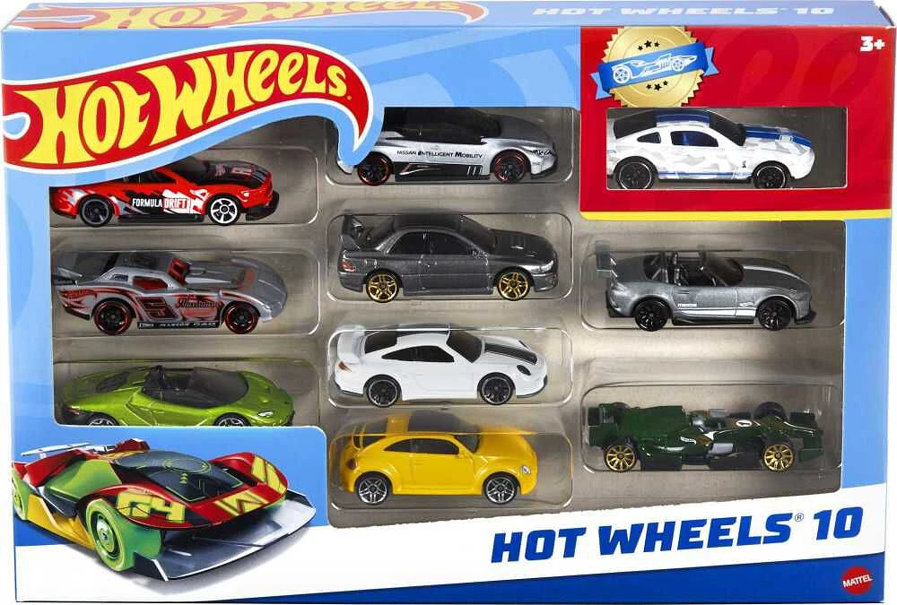 Hot Wheels - Coffret de 10 véhicules (Styles variées) - Notre Exclusivité