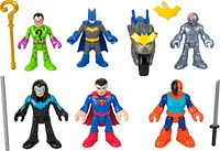 Imaginext DC Super Friends Deluxe Figure Pack Batman Toys for Preschool Kids, 9 Pieces