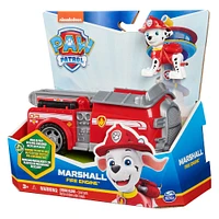 PAW Patrol, Marshall Fire Engine, Camion avec figurine articulée à collectionner, jouets respectueux de la planète