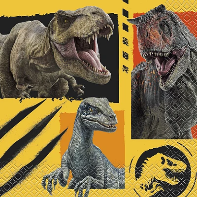 Jurassic World 3 - Serviettes de table, 16 carats