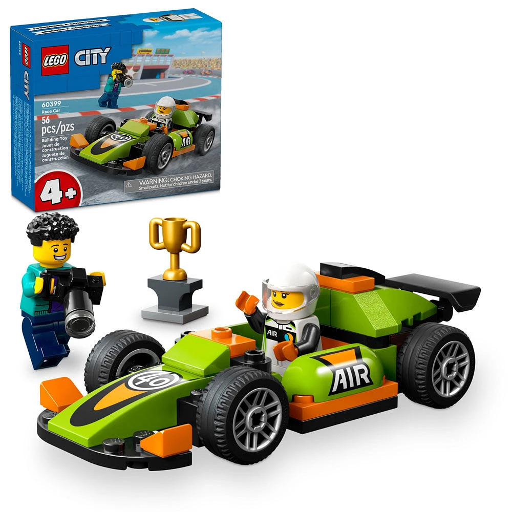 LEGO City Green Race Car Set, Racing Vehicle Toy 60399