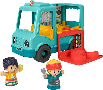 Fisher-Price Little People Serve It Up Food Truck Musical Toddler Toy Vehicle, Multilanguage Version