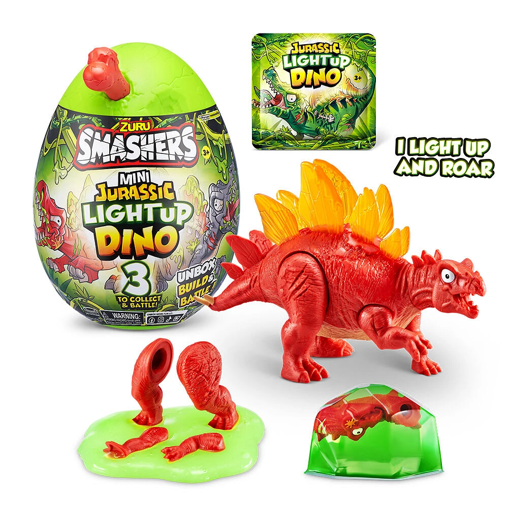 Smashers Mini Jurassic Light Up Dino Egg by ZURU