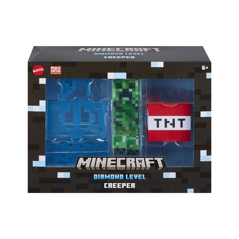 Minecraft Diamond Level Creeper, 5.5-inch Collector Action Figure