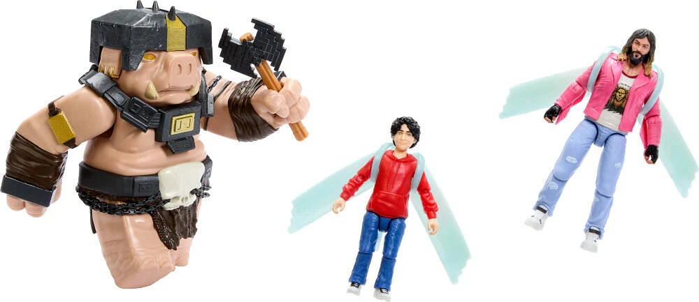 Minecraft A Well-Crafted Escape Figure Pack with 3 Action Figures & 4 Accessories Inspired by the Movie