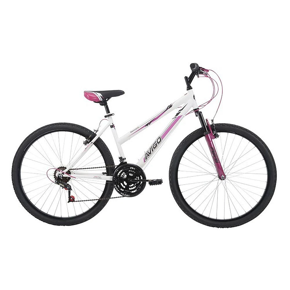 Avigo Descent Bike - White & Pink - 26 inch