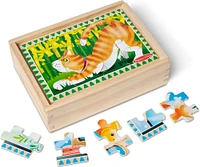 Melissa and Doug - Puzzles dans une boîte - Animaux de compagnie