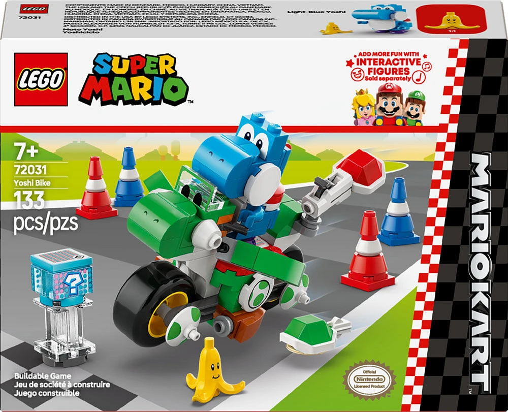 LEGO Super Mario: Mario Kart Yoshi Bike - Building Toy Set for Kids - Gift Idea for Birthdays - 72031