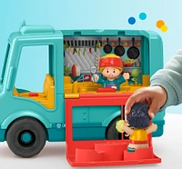 Fisher-Price Little People Serve It Up Food Truck Musical Toddler Toy Vehicle, Multilanguage Version