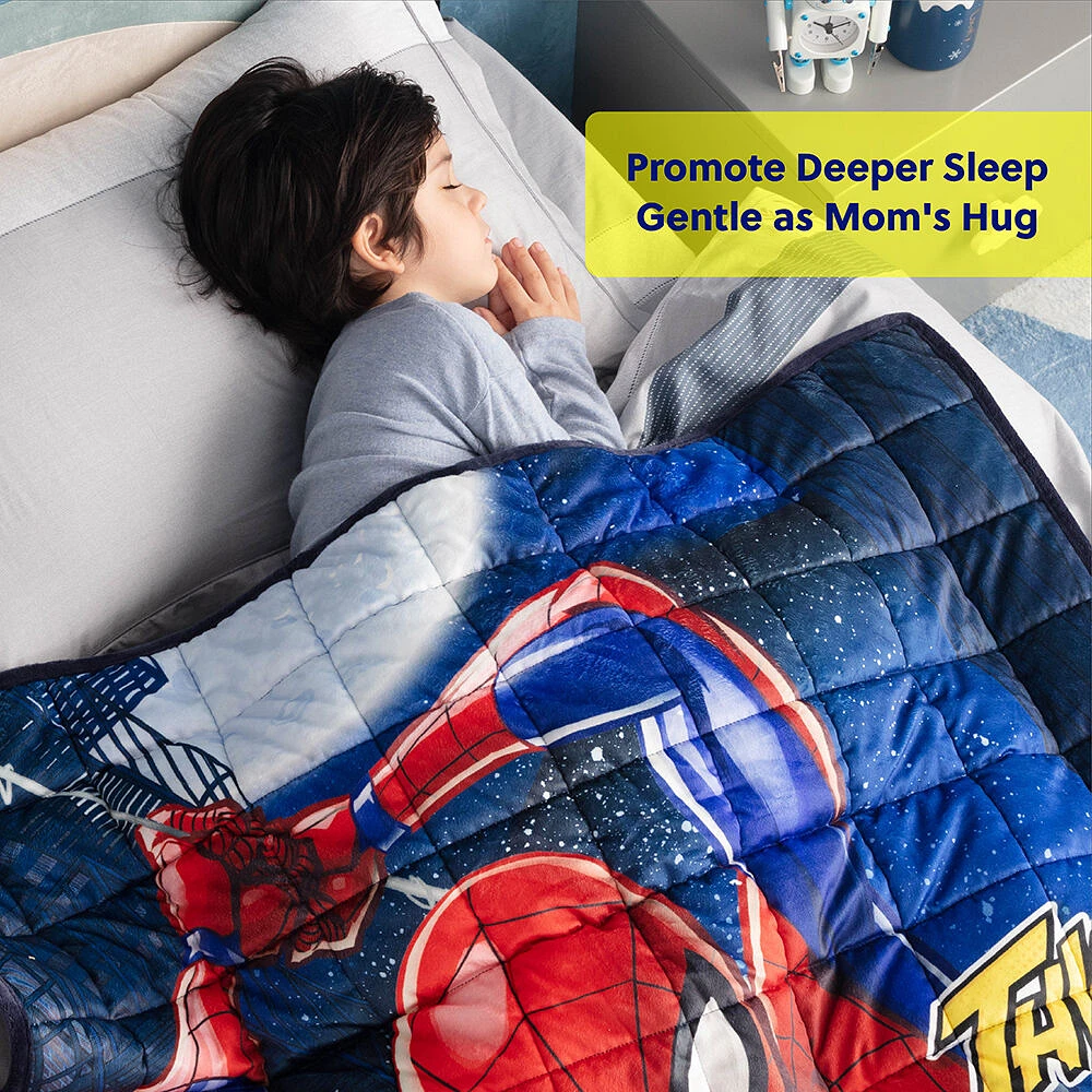 Disney Spiderman Kids Weighted Blanket (40 x 60 inches), 6lbs