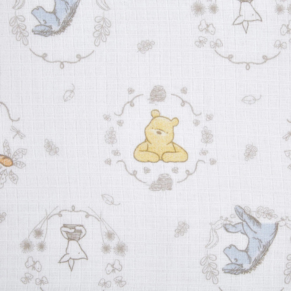 Muslin Swaddle Blk 4 Pack - Disney Winnie