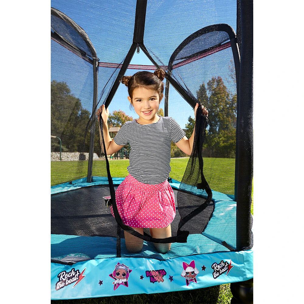 L.O.L. Surprise! 7 ft Enclosed Trampoline with Safety Net