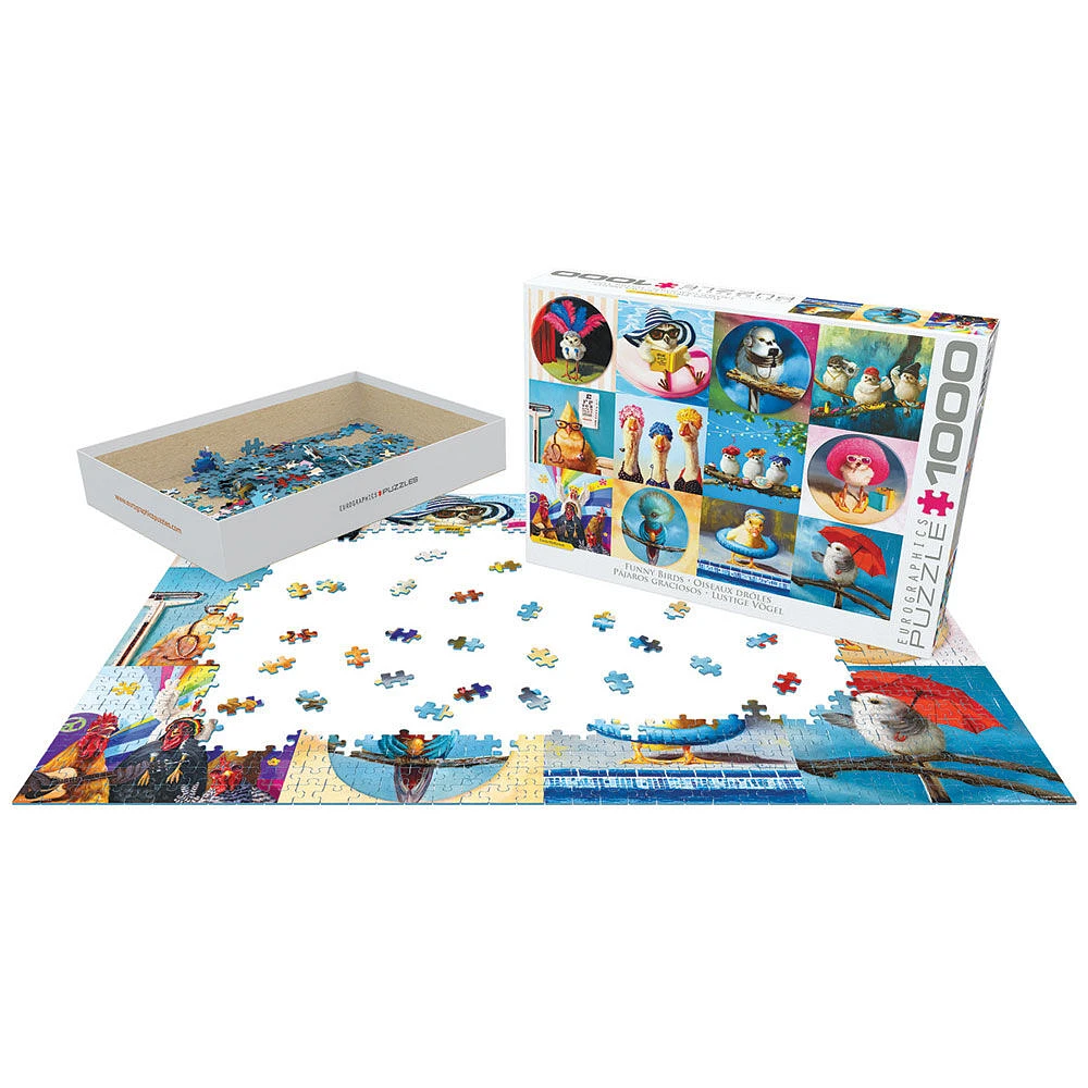 Puzzle Eurographics Funny Birds 1000 Pcs