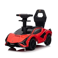 KidsVip Lamborghini Sian Pushcar / Poussette - Rouge - Édition anglaise