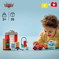 LEGO DUPLO Disney and Pixar Cars McQueen's Visit to Doc's Garage - Toddler Toy For Kids 2+ - 10456