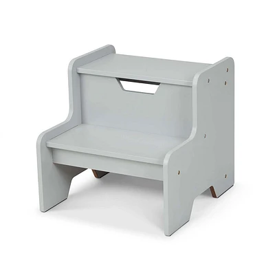 Wooden Step Stool- Grey