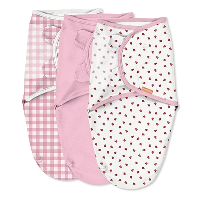 SwaddleMe 3 Pack Original Swaddle LADYBUG PICNIC