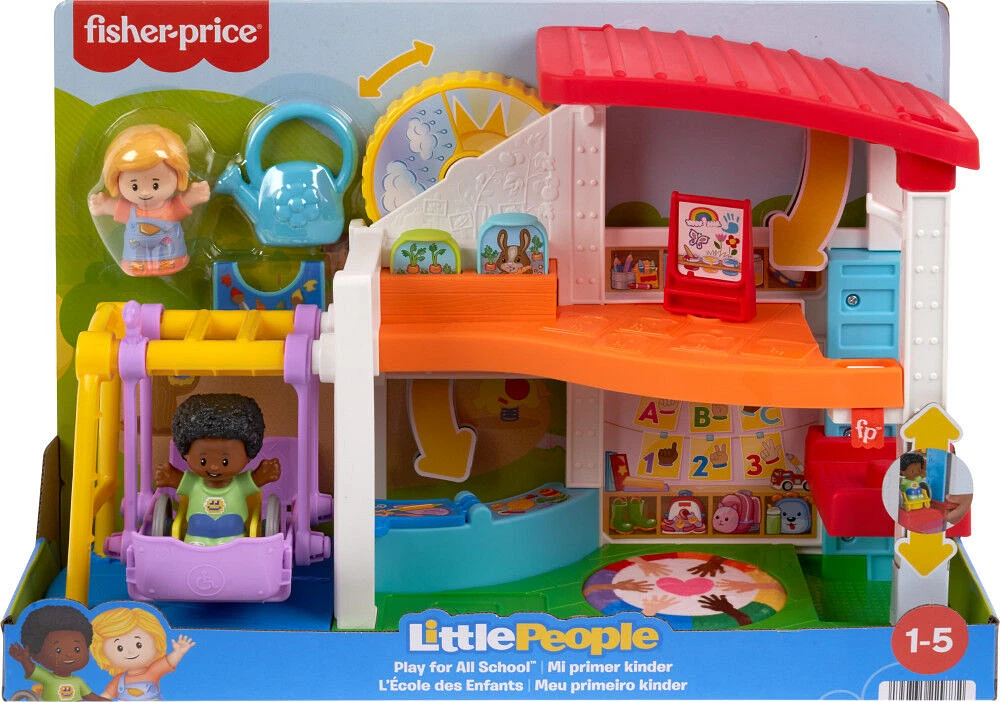 Fisher-Price Little People Play for All School Toddler Playset with Figures & Accessories 