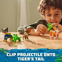 PAW Patrol Jungle Pups, Figurines articulées Chase, Tracker & Tiger avec lance-projectile