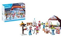 Playmobil - Calendrier de l'Avent: Visite au marche de Noel
