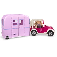 Our Generation, R.V. Seeing You Camper Trailer Playset for 18-inch Dolls