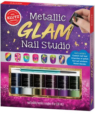 Klutz - Metallic Glam Nail Studio - English Edition
