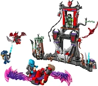 LEGO NINJAGO Le village tempête draconique, ensemble d'arène de combat avec 6 figurines et une toupie 71841