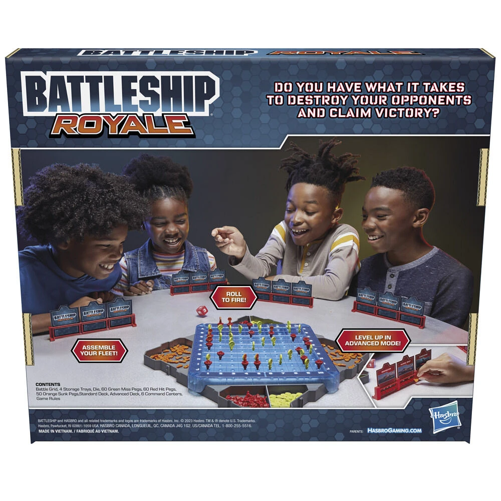 Battleship Royale Party Game for 2 to 6 Players, Battleship Board Game for Groups, Family Games, Family Gifts - English Edition - R Exclusive