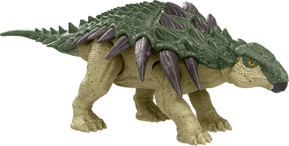 Jurassic World Rebirth Frenzy Pack Edmontonia Dinosaur Figure, Authentic Toy, Digital Play