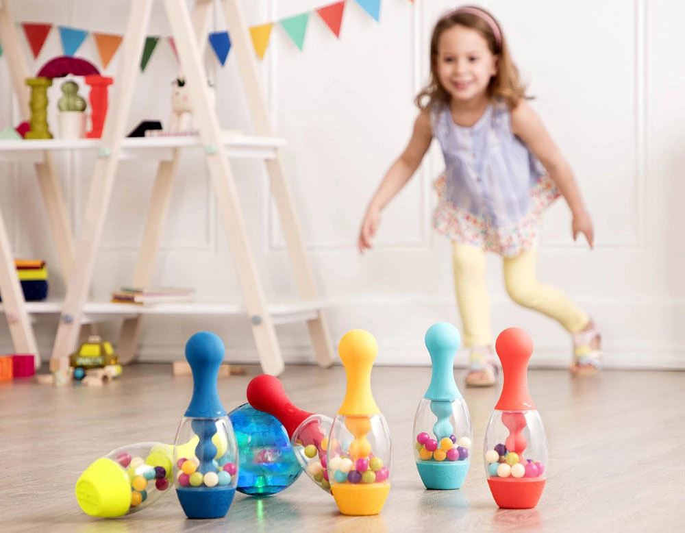 B. Toys Let's Glow Bowling!, Bowling Set for Kids