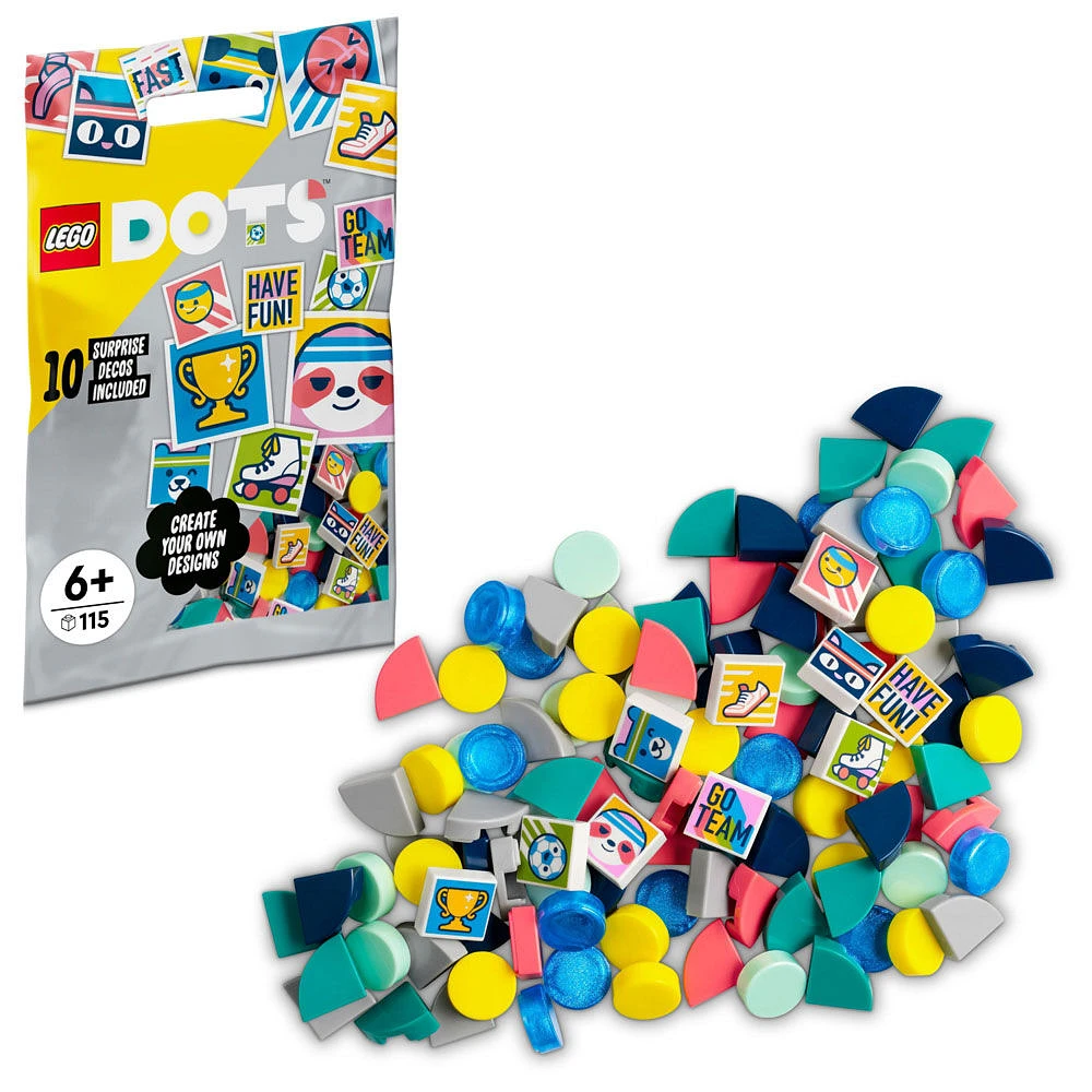 LEGO DOTS DOTS supplémentaires - série 7 - SPORT 41958 Ensemble de création artisanale (115 pièces)