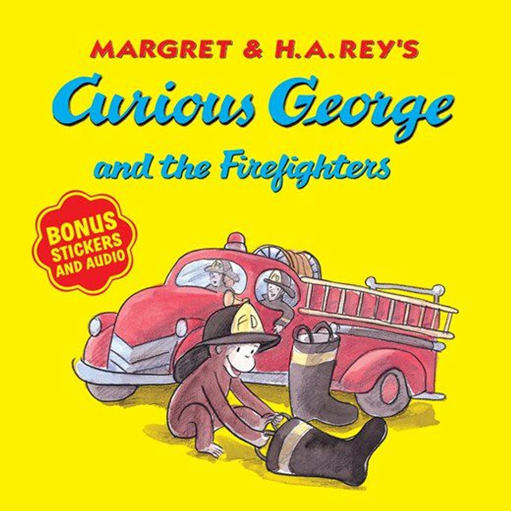 Curious George And The Firefighters (With Bonus Stickers And Audio) - Édition anglaise