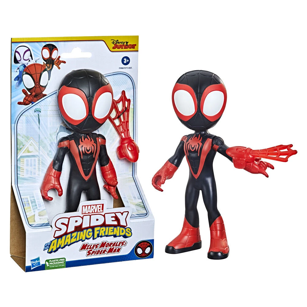 Marvel Spidey and His Amazing Friends Supersized Miles Morales: Spider-Man Action Figure