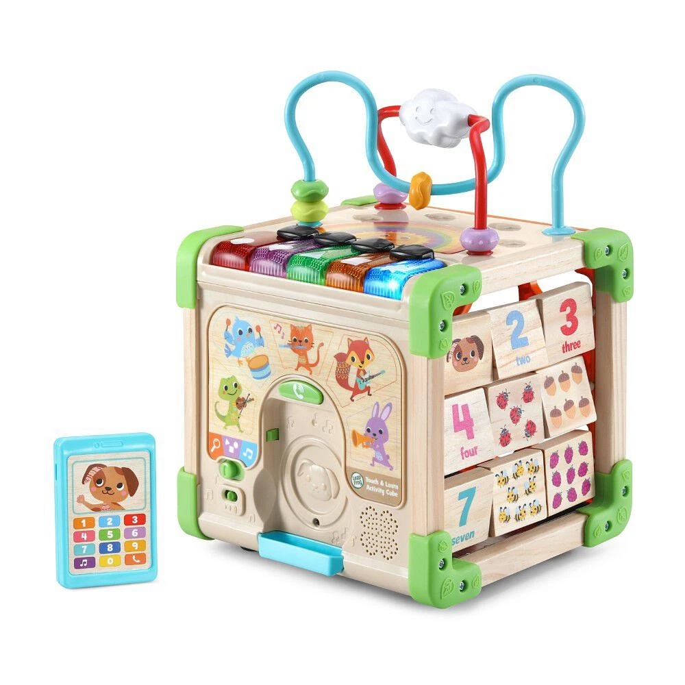 LeapFrog Touch & Learn Wooden Activity Cube - English Edition