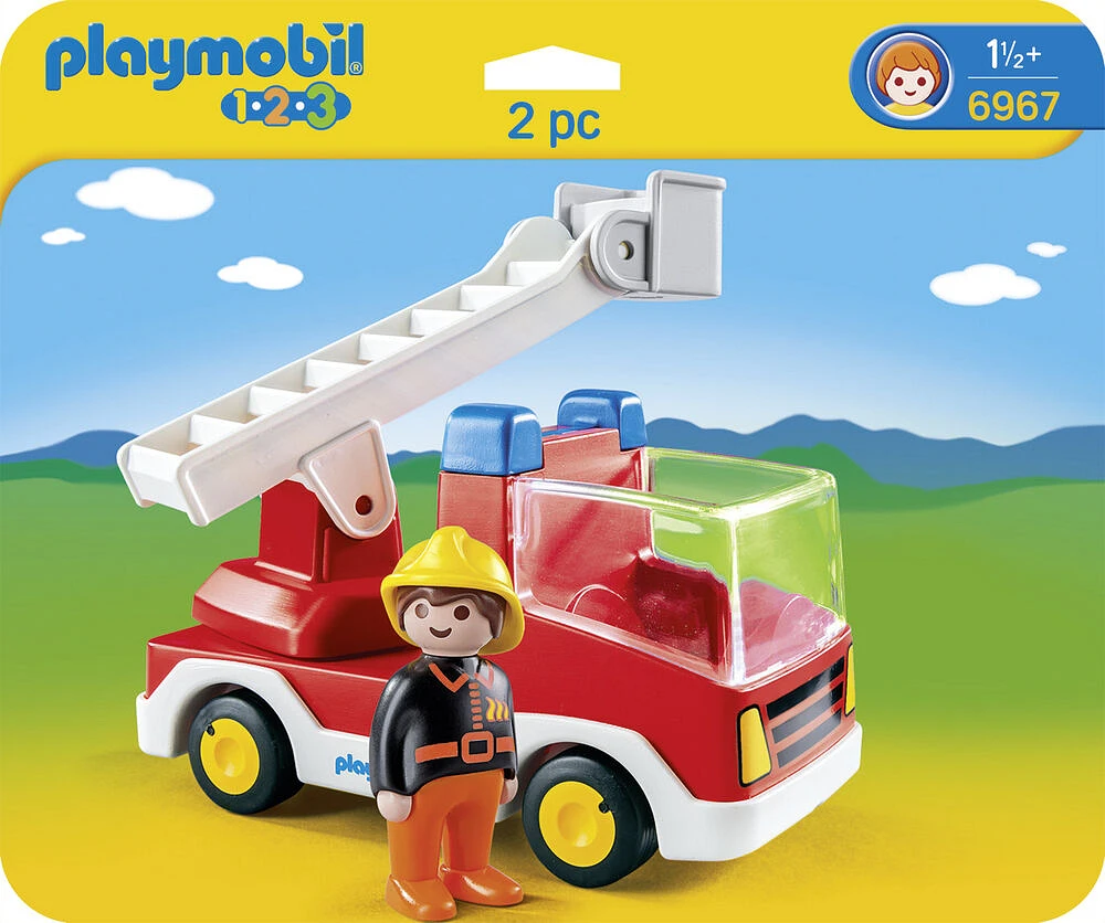 Playmobil - Camion de pompiers avec échelle pivotante