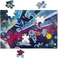 Melissa and Doug - Glow- in-the-Dark Floor Puzzle- Outer Space