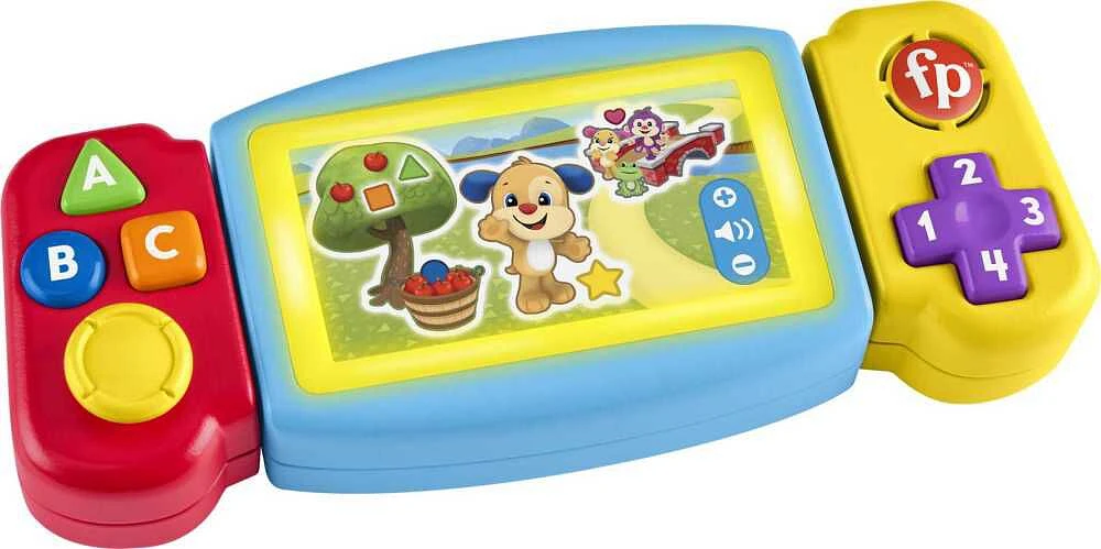 Fisher-Price Laugh and Learn Twist and Learn Gamer Pretend Video Game Toddler Toy - Multi-Language Version