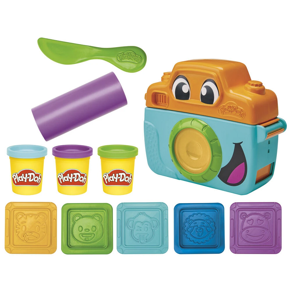 Play-Doh Starters Mes petites photos, coffret de pâte à modeler, appareil photo factice