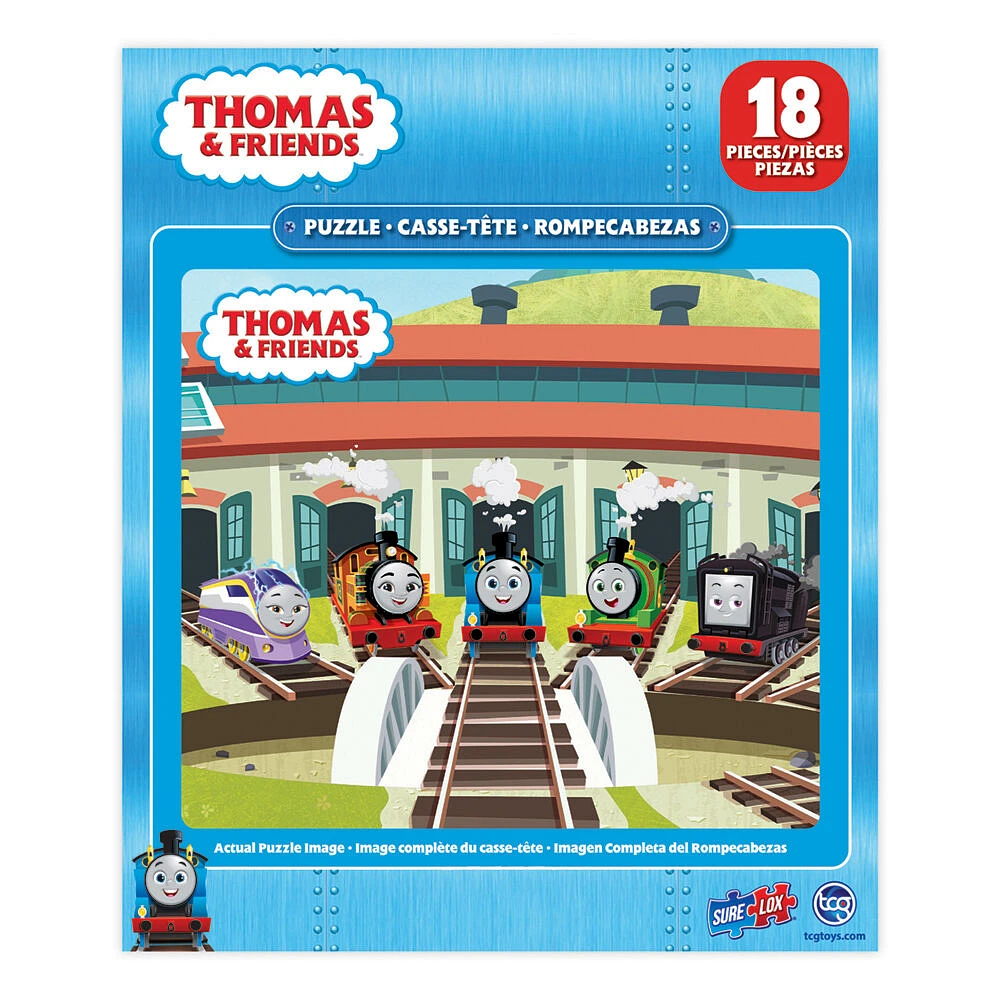 SureLox Kids Puzzles - Thomas and Friends - 18 Pieces - English Edition