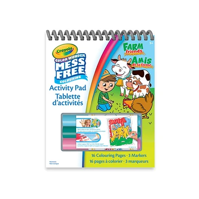 Crayola Color Wonder Mess-Free Travel Activity Pad, Farm Friends