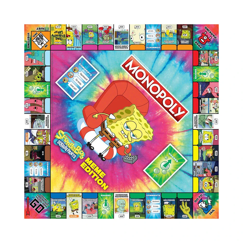 USAopoly MONOPOLY: SpongeBob SquarePants Meme Edition - English Edition