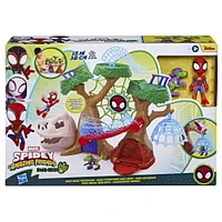 Marvel Spidey and His Amazing Friends Dino-Webs Treehouse Super Hero Playset