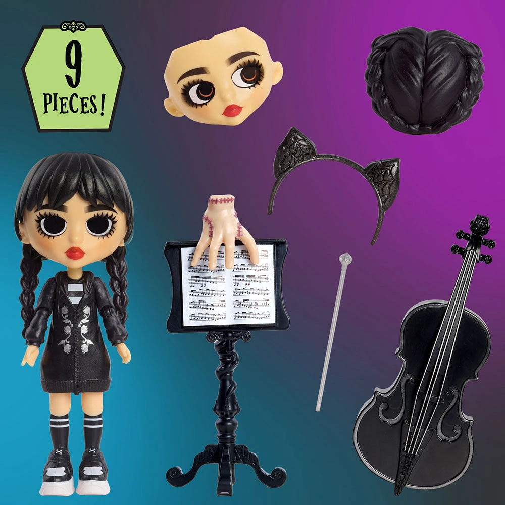 Wednesday Deluxe Poseable Figure W/Cello