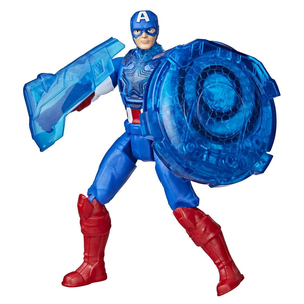 Marvel Avengers Epic World of Action Moto lance-bouclier Captain America, figurine et moto