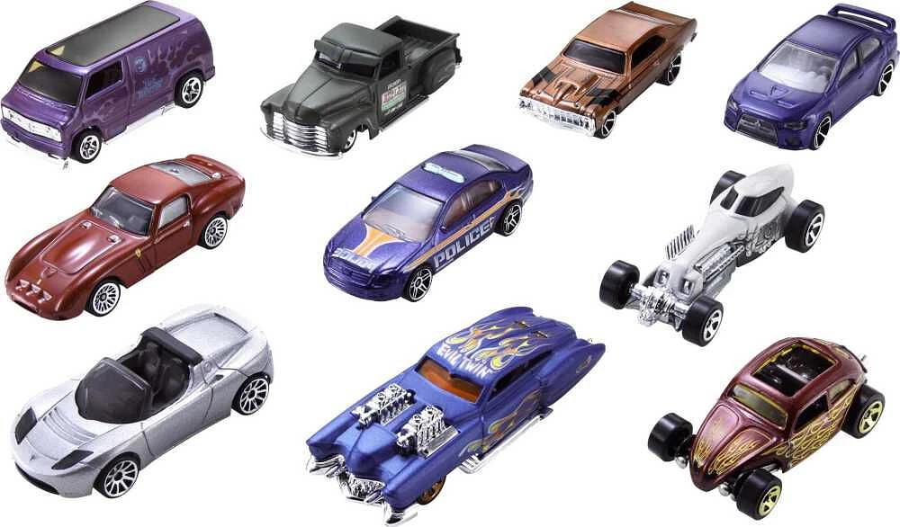 Hot Wheels - Coffret de 10 véhicules (Styles variées) - Notre Exclusivité