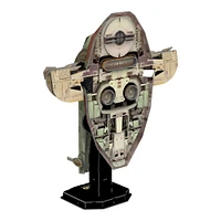 4D Build, Star Wars Mandalorian Boba Fett's Starfighter, 3D Paper Model Kit, 130 Piece Model Kit